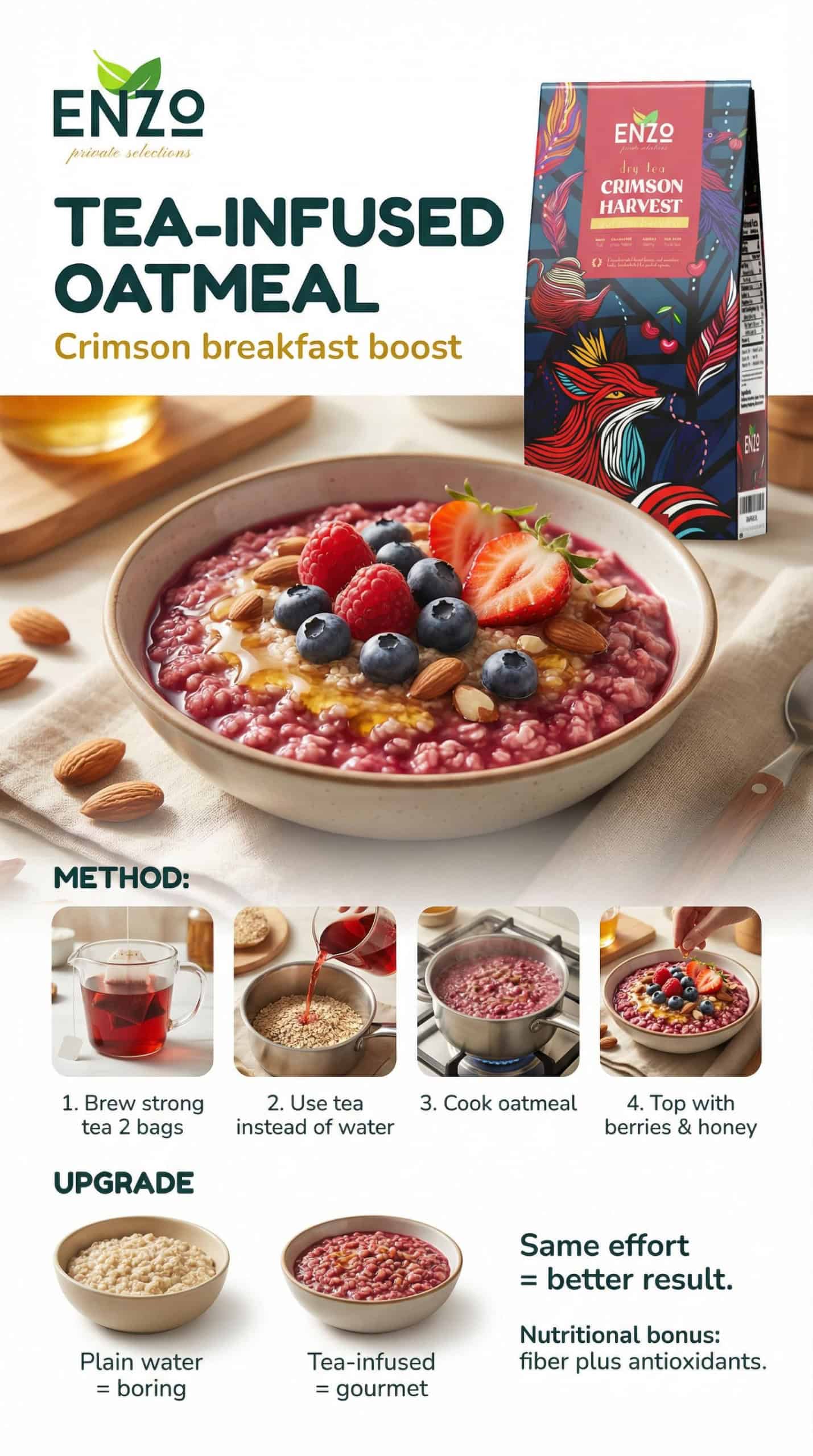 Tea-Infused Oatmeal Recipe: Breakfast Flavor Upgrade