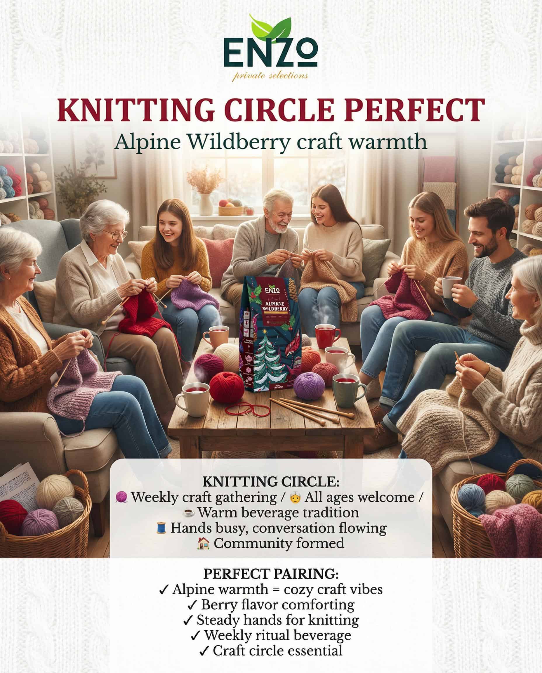 Knitting Circle Beverage: Craft Group Tea Tradition