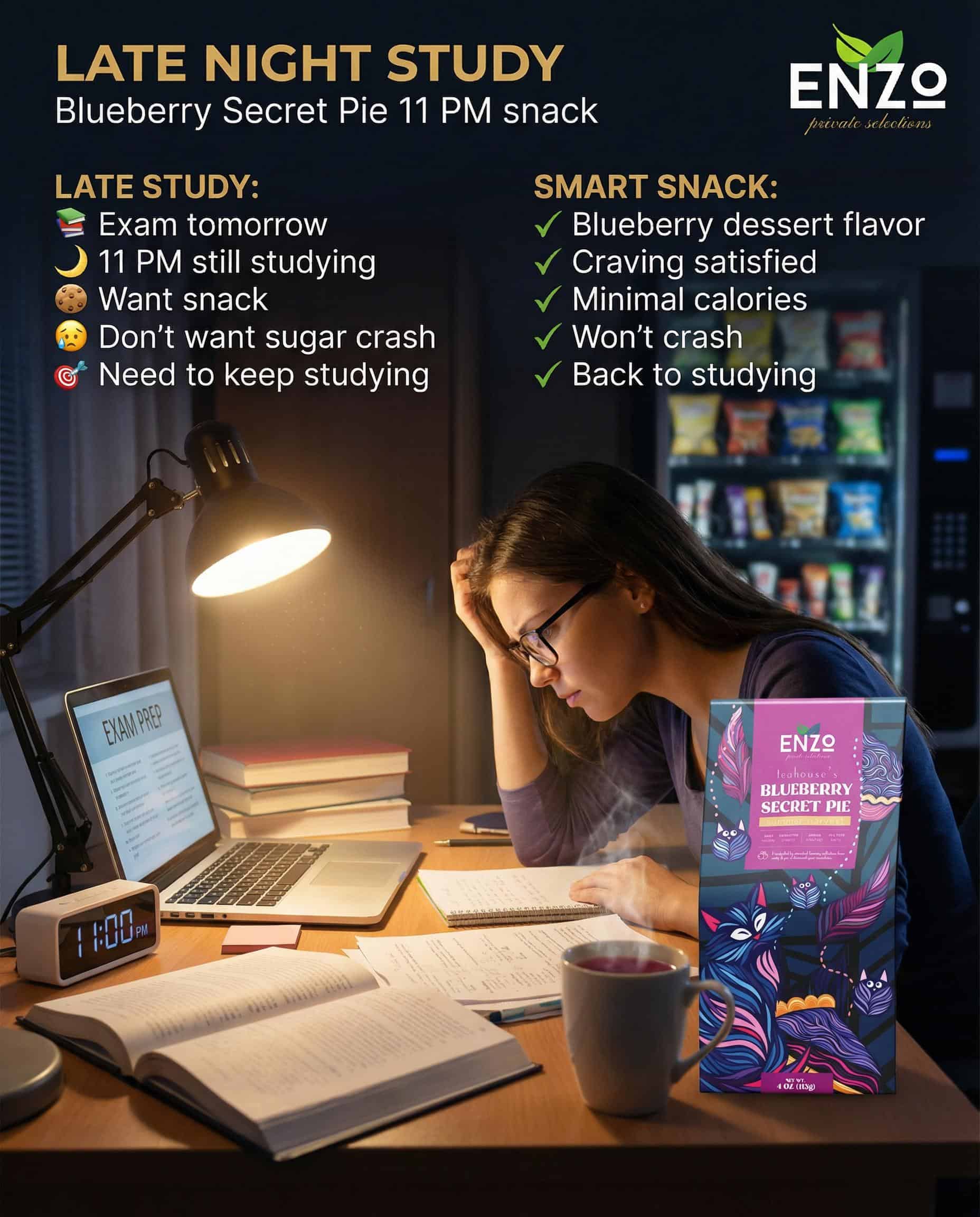 Late Night Study Snack: Tea for Extended Study Sessions