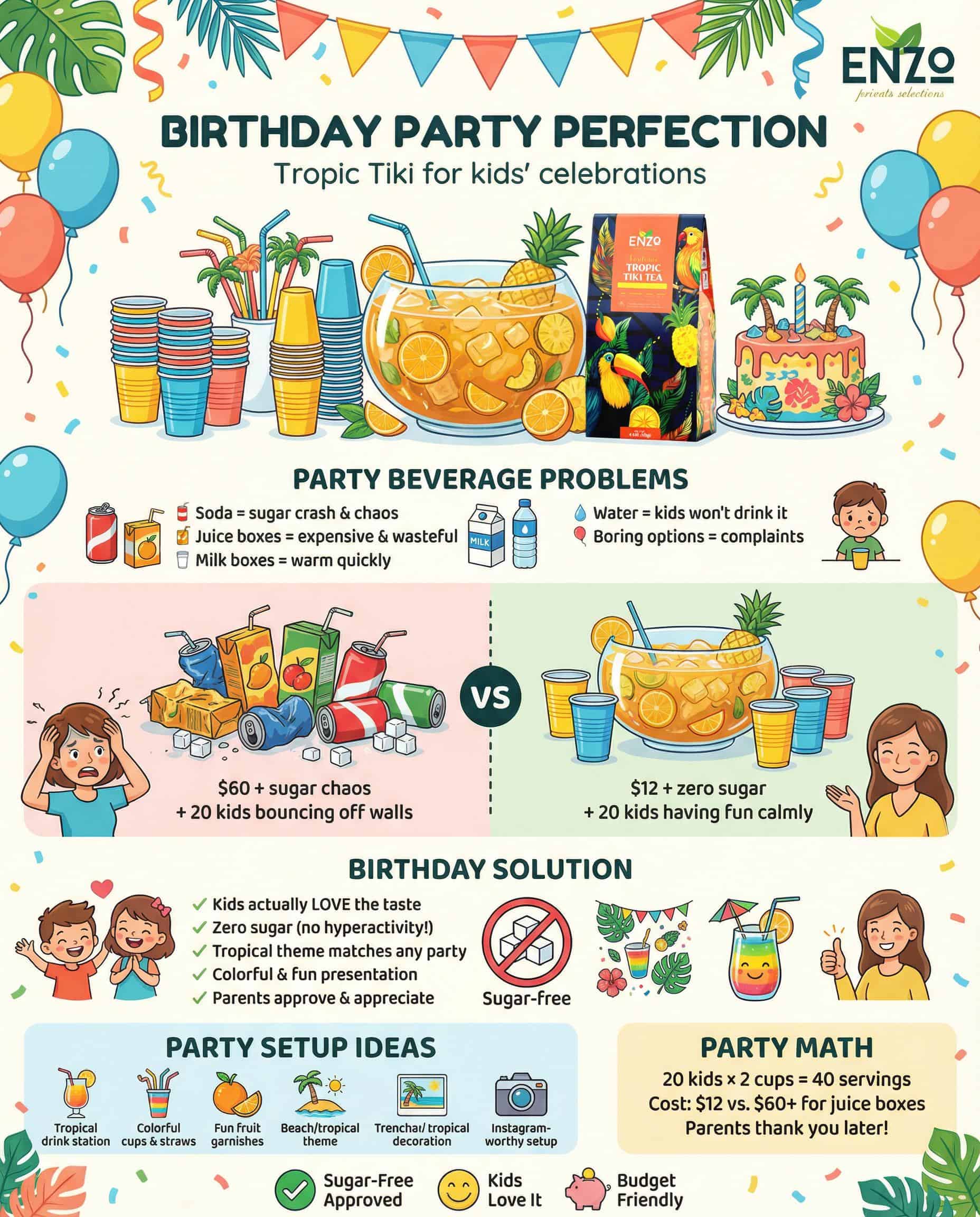 Kids Birthday Party Hero: Children's Celebration Beverages