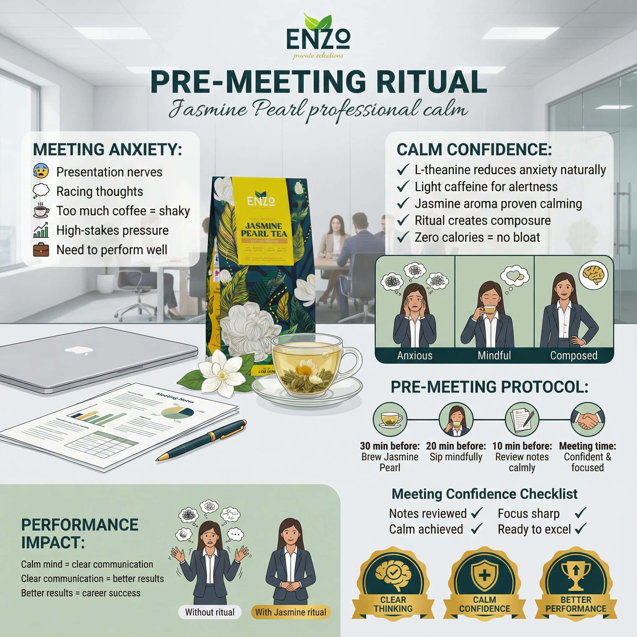 Pre-Meeting Calm: Professional Business Ritual
