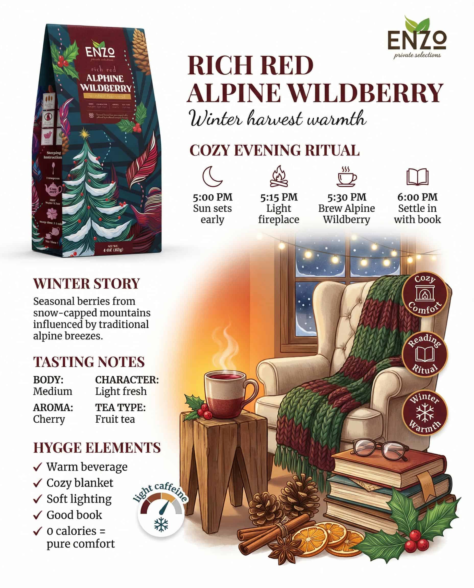 Cozy Winter Evening: Hygge Tea Comfort Ritual