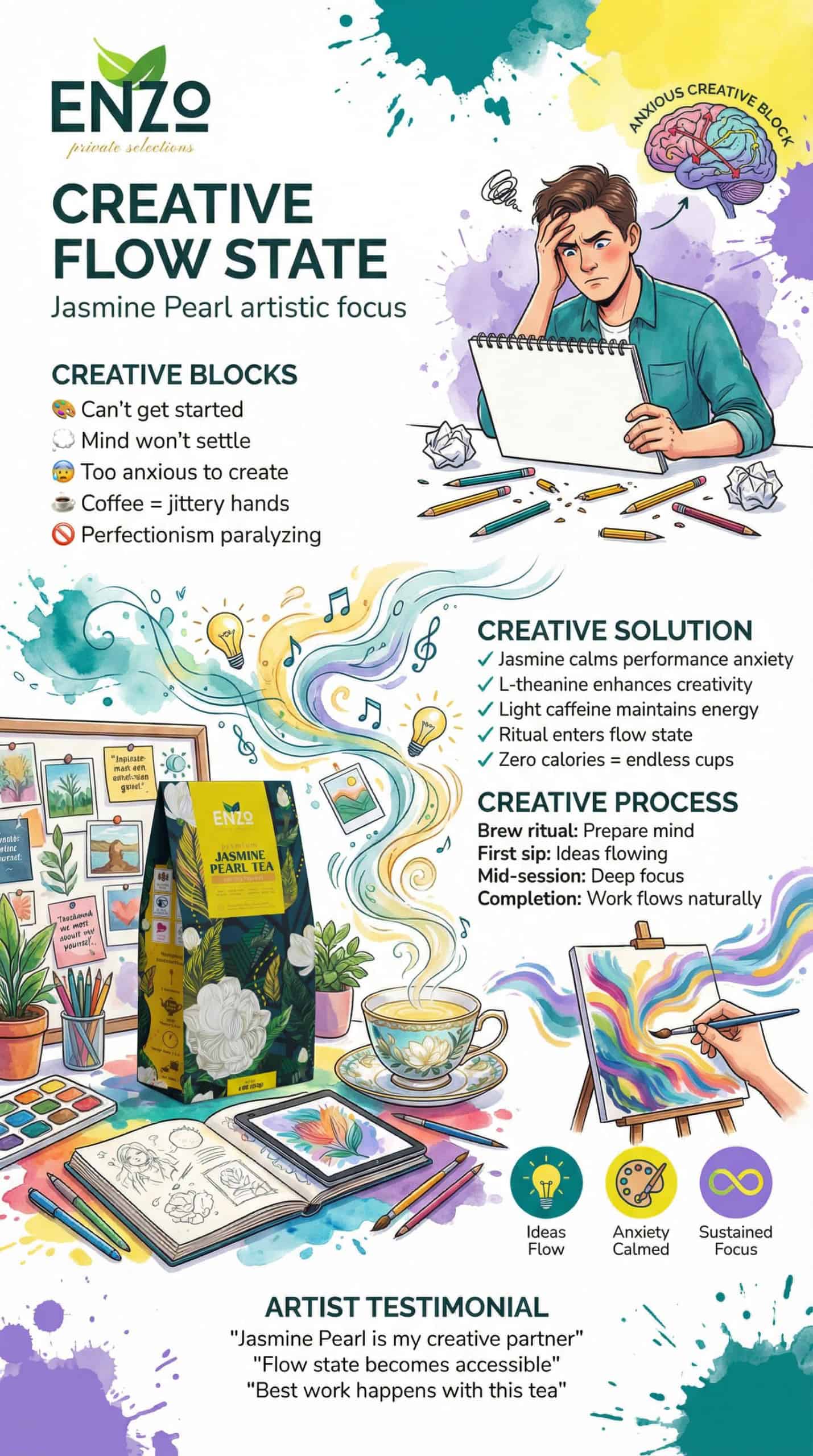 Creative Work Focus: Artist Workspace Hydration
