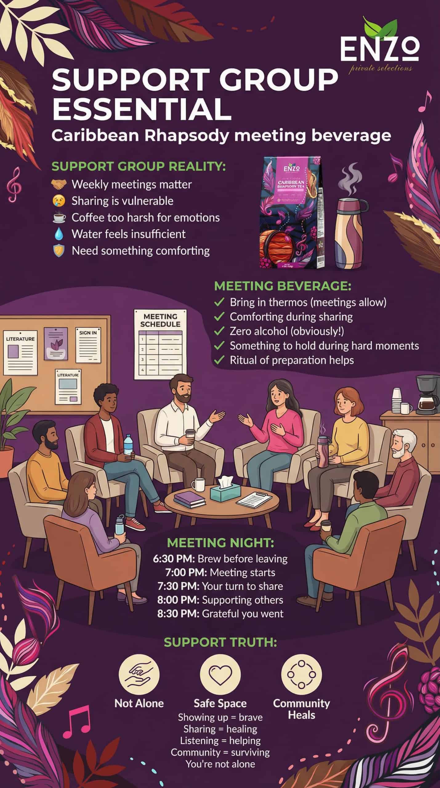 Support Group Meetings: Community Space Hospitality