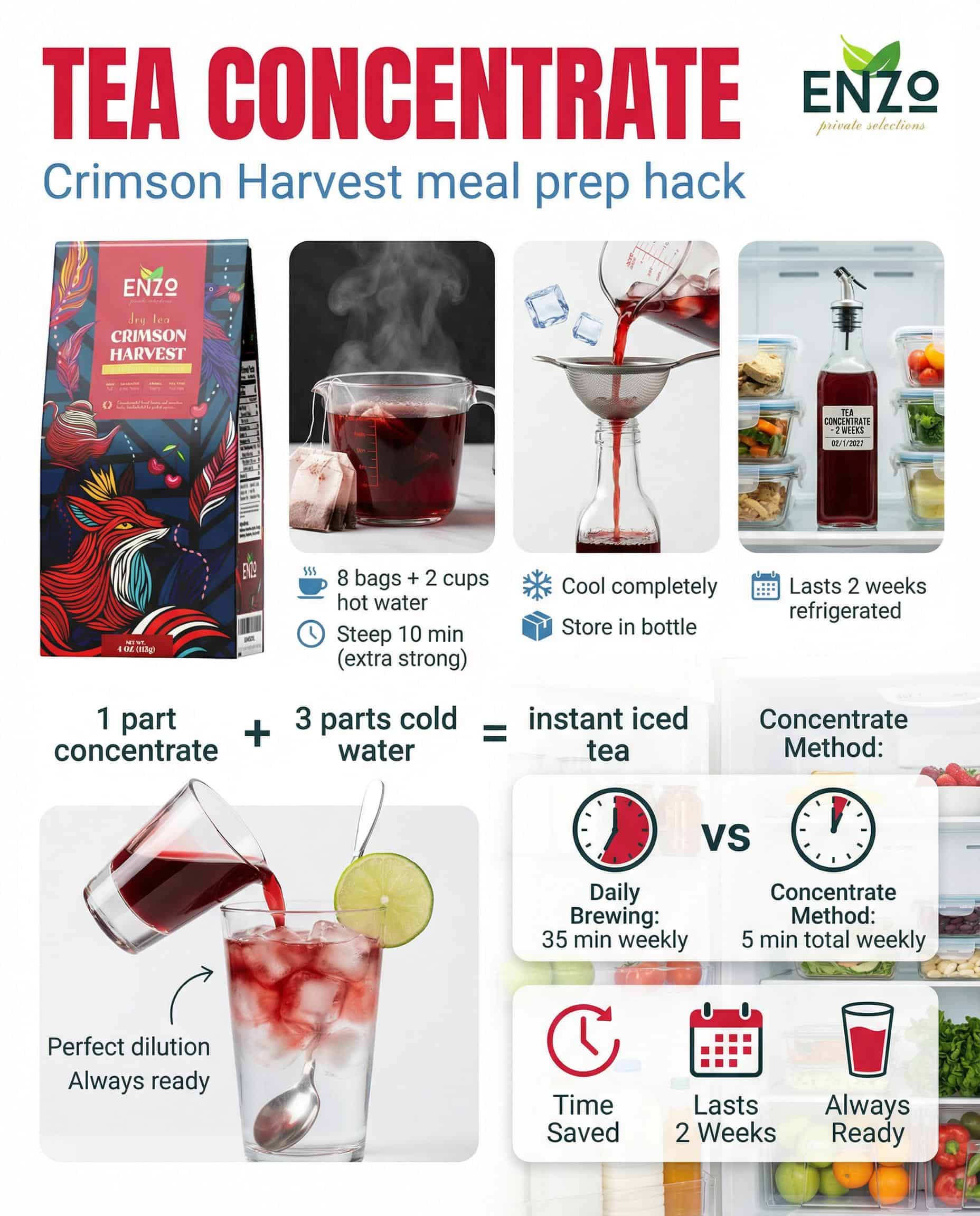 Tea Concentrate Recipe: Make-Ahead Meal Prep Essential