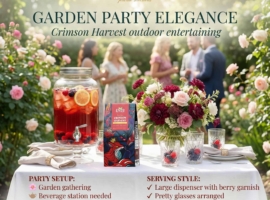 Garden Party Beverage Station: Elegant Outdoor Entertaining